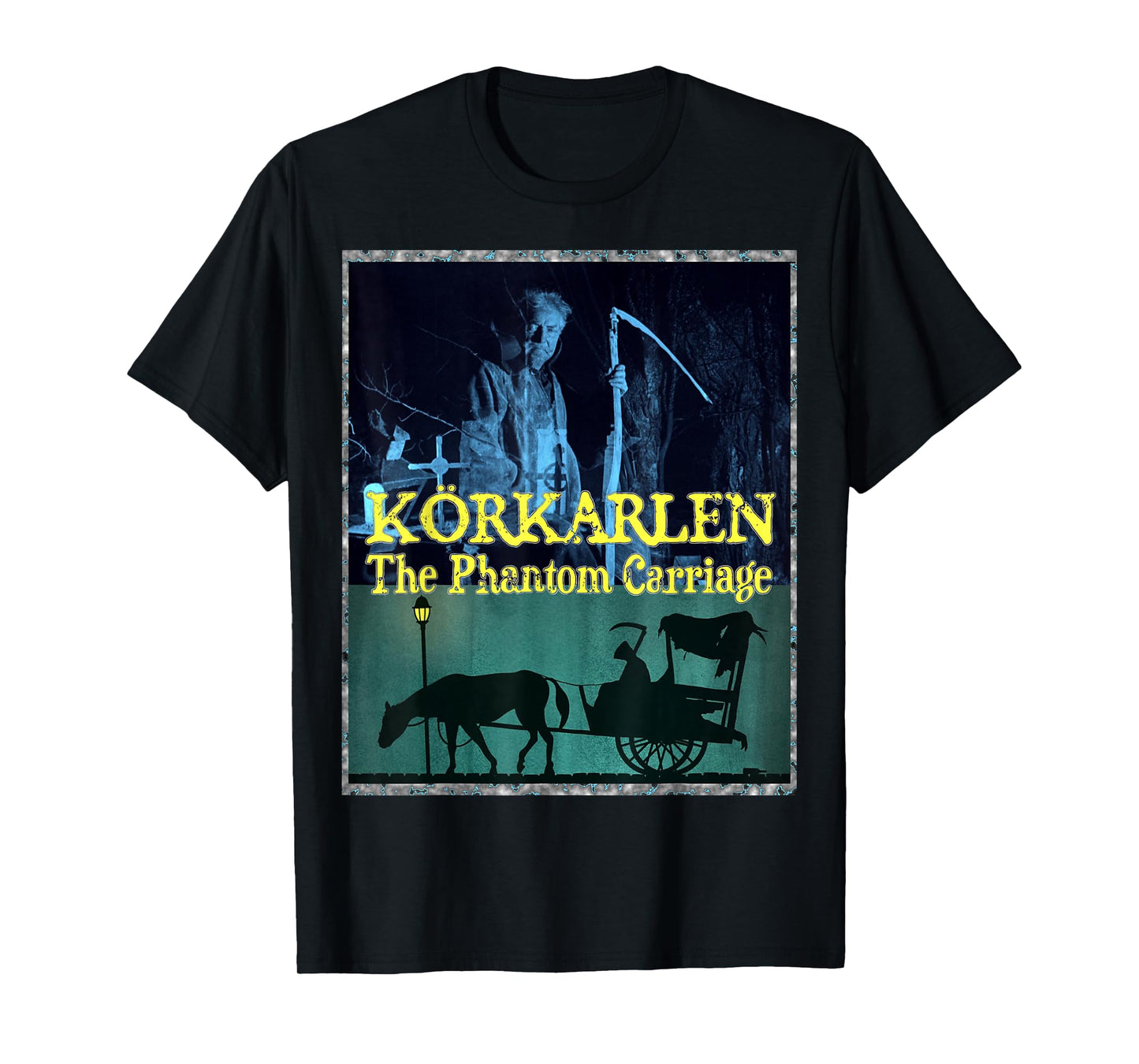 Vintage Classic Horror Körkarlen The Phantom Carriage T-Shirt