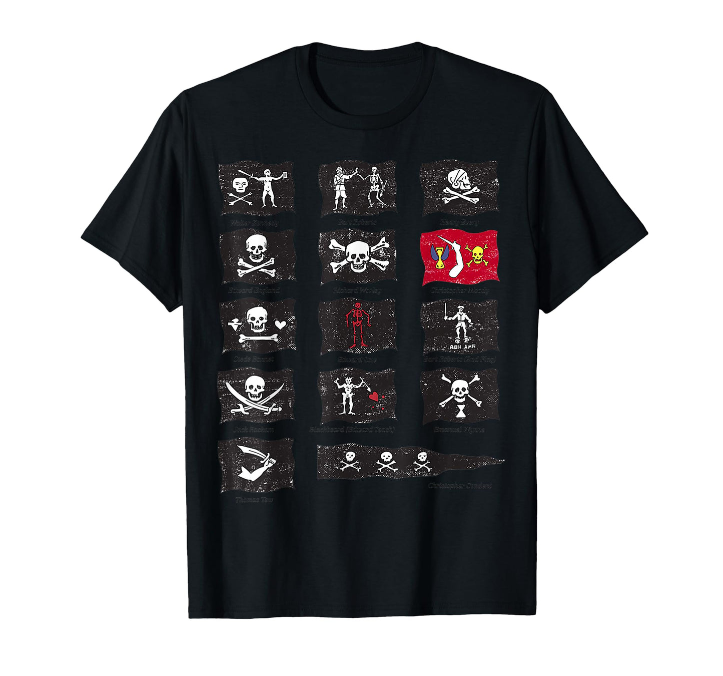 Famous Pirates Flags T-Shirt
