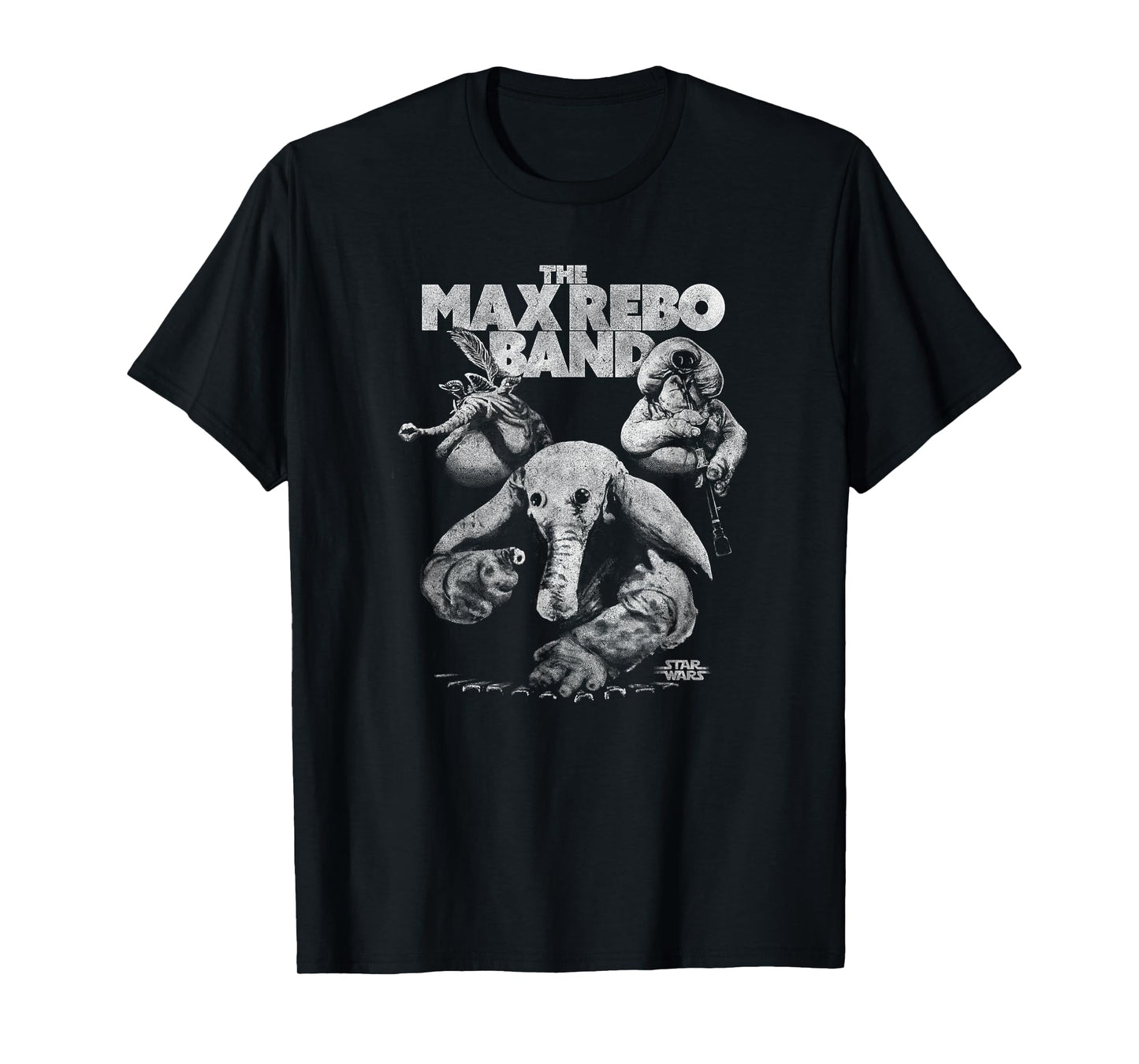 Star Wars The Max Rebo Band High Contrast Poster T-Shirt