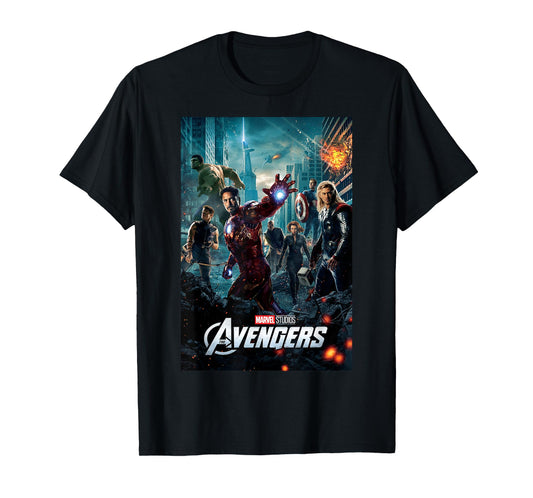 Marvel Studios Avengers Movie Poster Graphic T-Shirt T-Shirt