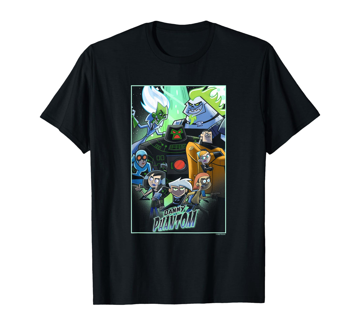 Danny Phantom Superhero Ghost Hunter Group Shot Poster T-Shirt
