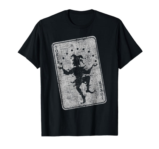 Joker playing card jester poker player halloween costume T-Shirt