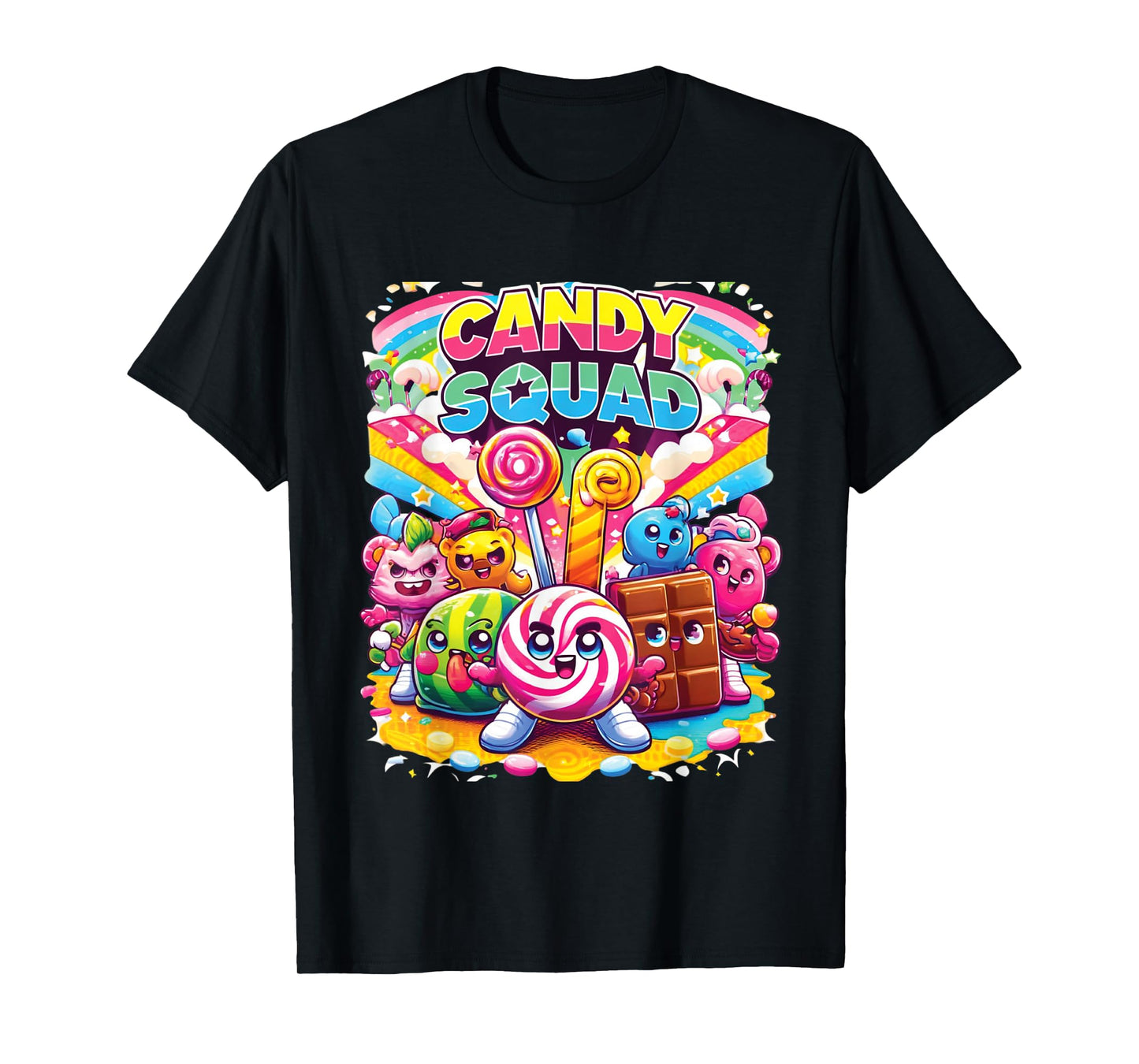 Candyland Party Candy Squad Colorful Candy For Kids Sweetie T-Shirt