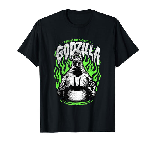 Godzilla Green Flames Edit T-Shirt