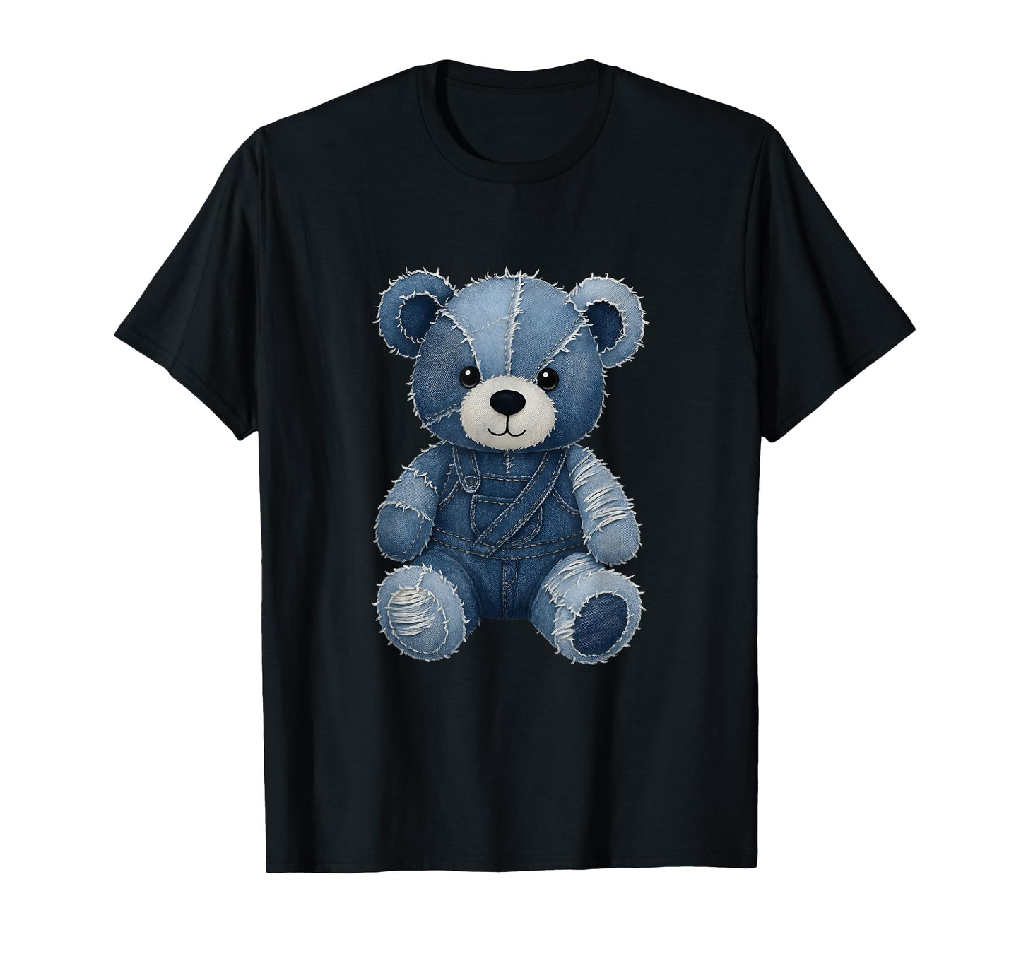 Cute Teddy Bear in Jeans T-Shirt