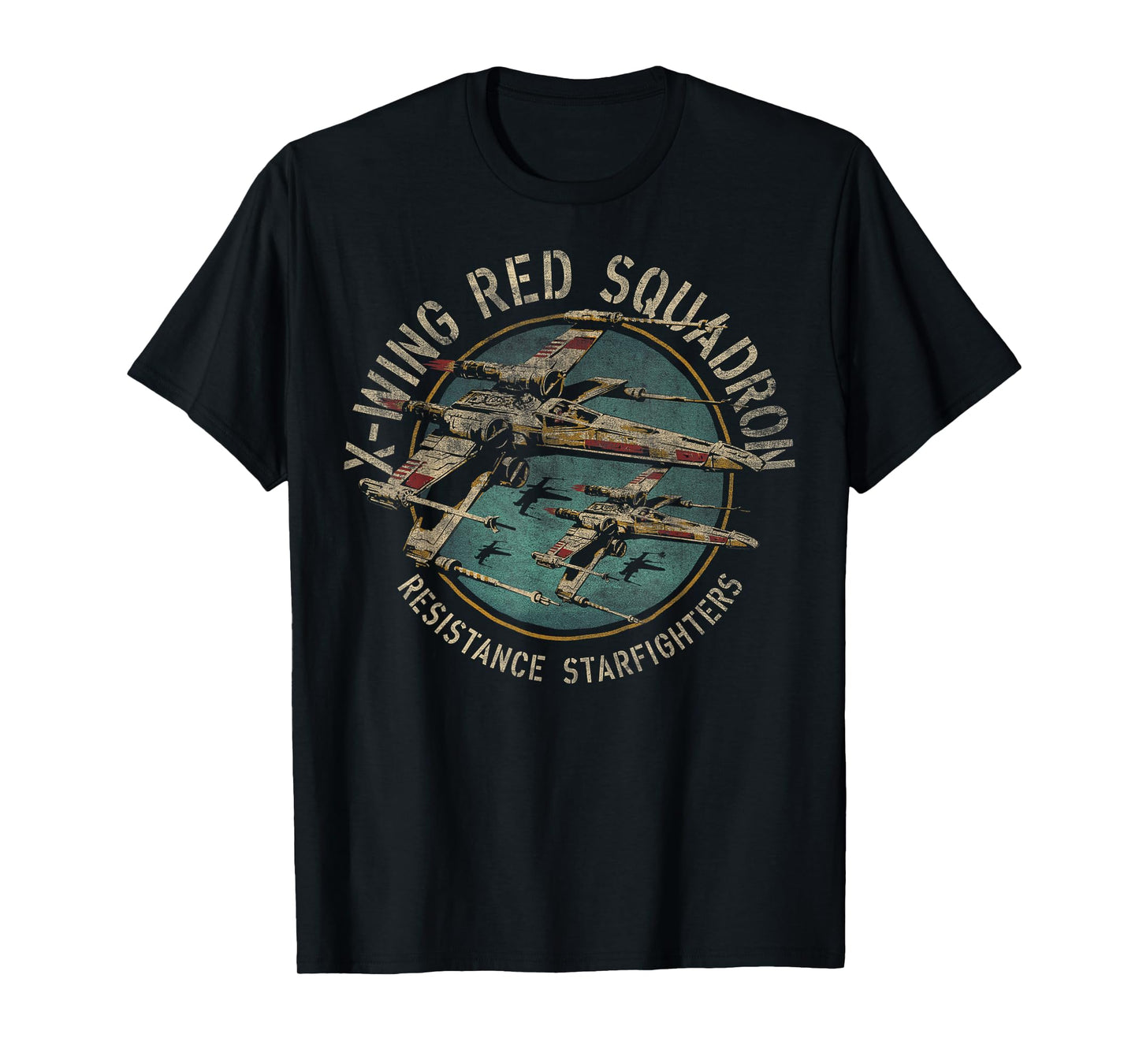 Star Wars X-Wing Squadron Faded Portrait T-Shirt