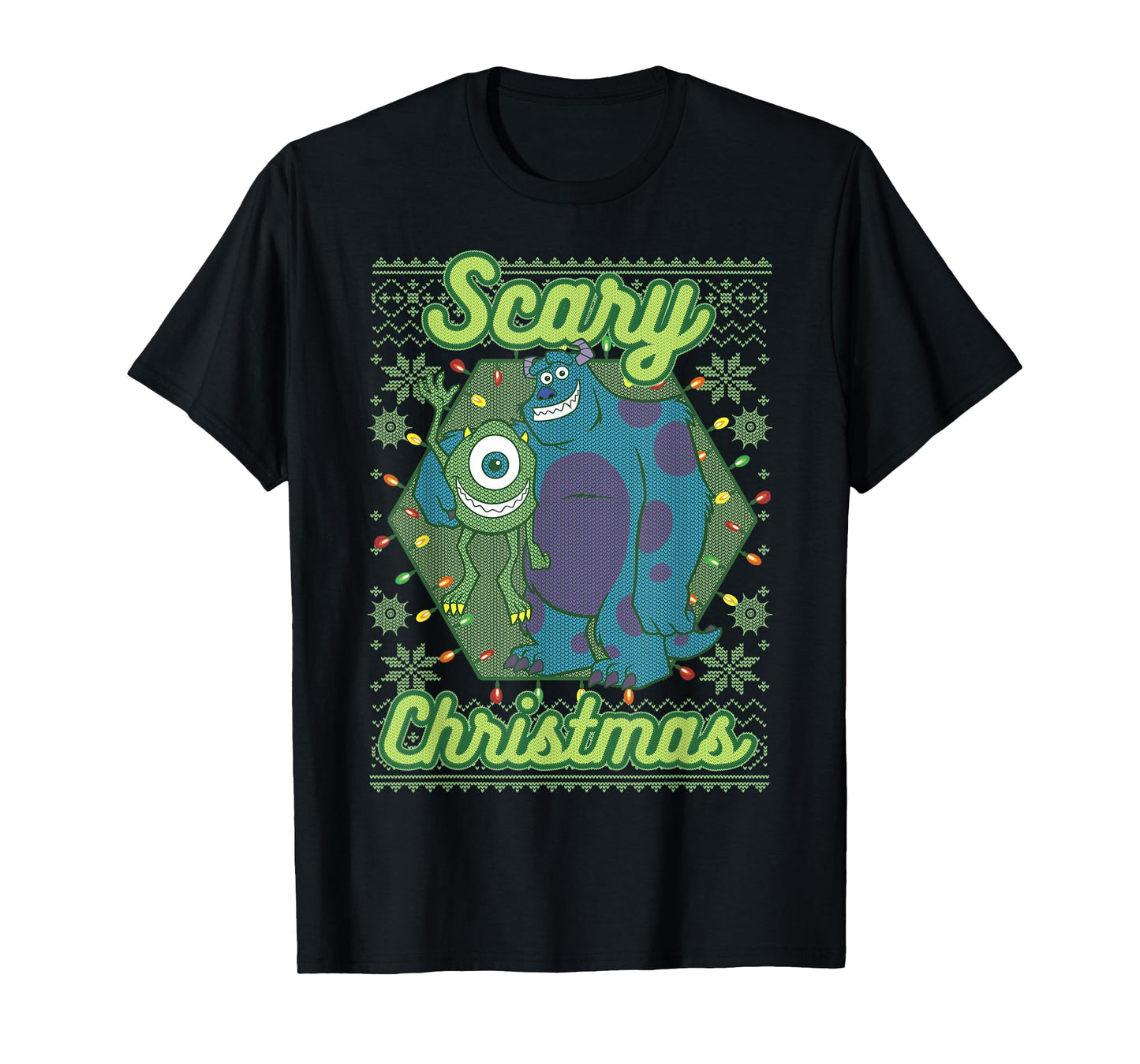 Disney Pixar Monsters University Scary Christmas T-Shirt T-Shirt