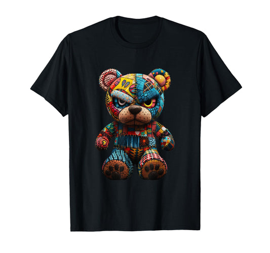 Funny Graphic Angry Teddy Bear Streetwear T-Shirt
