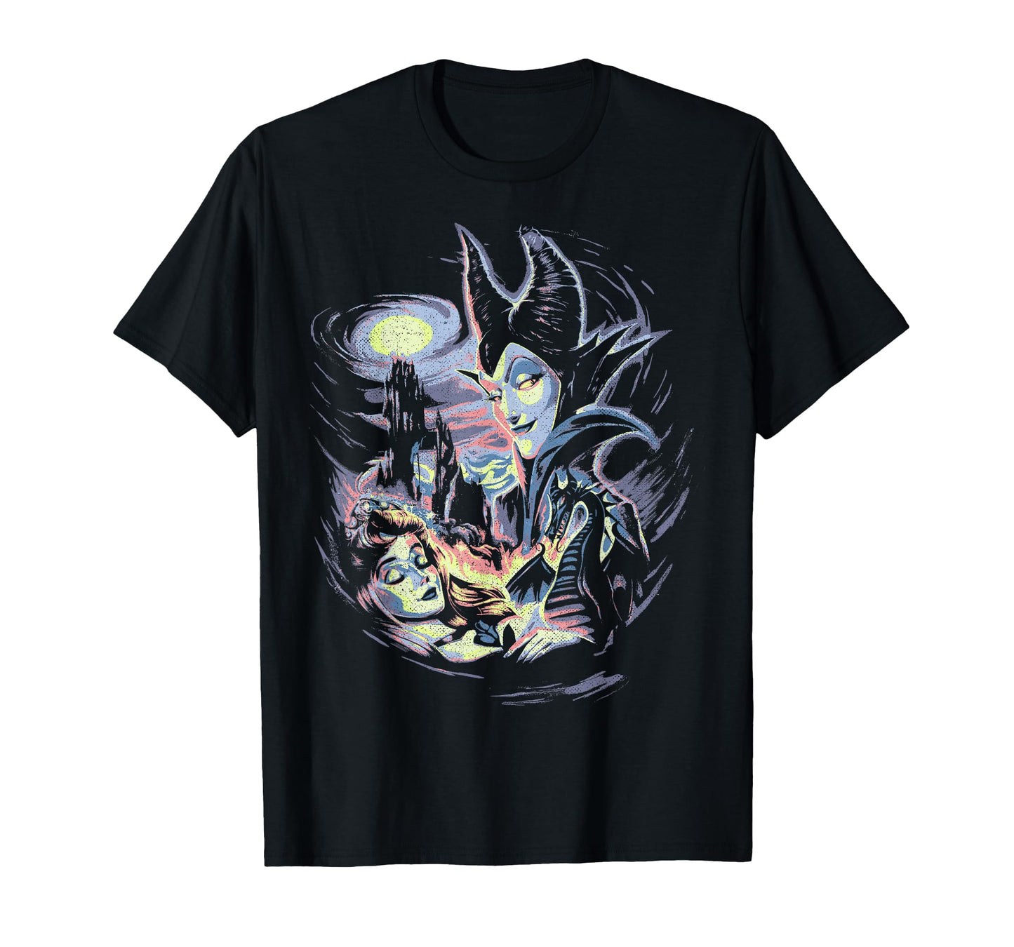 Disney Sleeping Beauty Maleficent Painting Graphic T-Shirt T-Shirt