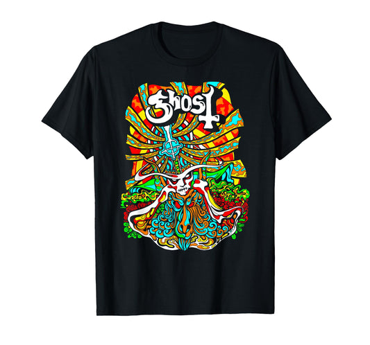 Ghost – Satanic Panic Neon Poster T-Shirt