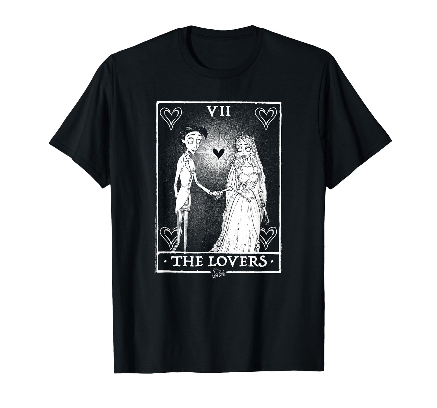 Corpse Bride The Lovers Tarot Card Victor and Bride Movie T-Shirt