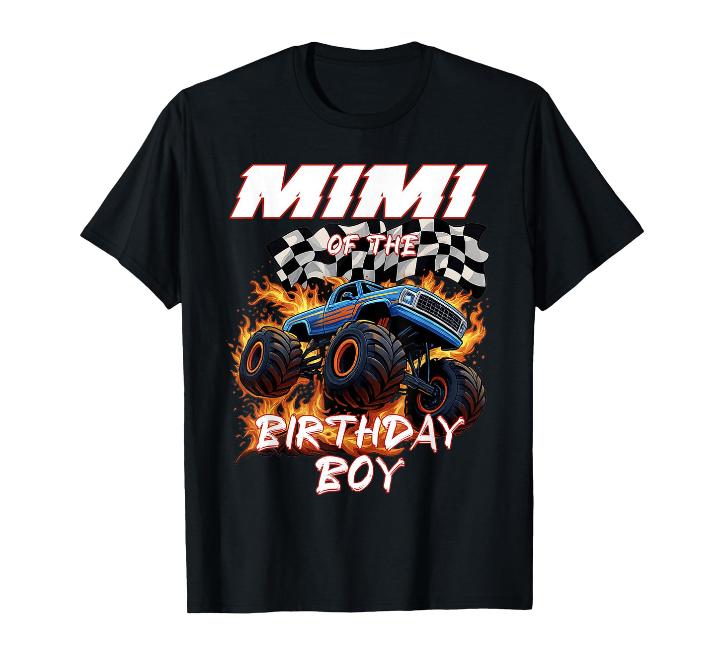 Mimi of The Birthday Boy Monster Truck Family Matching T-Shirt