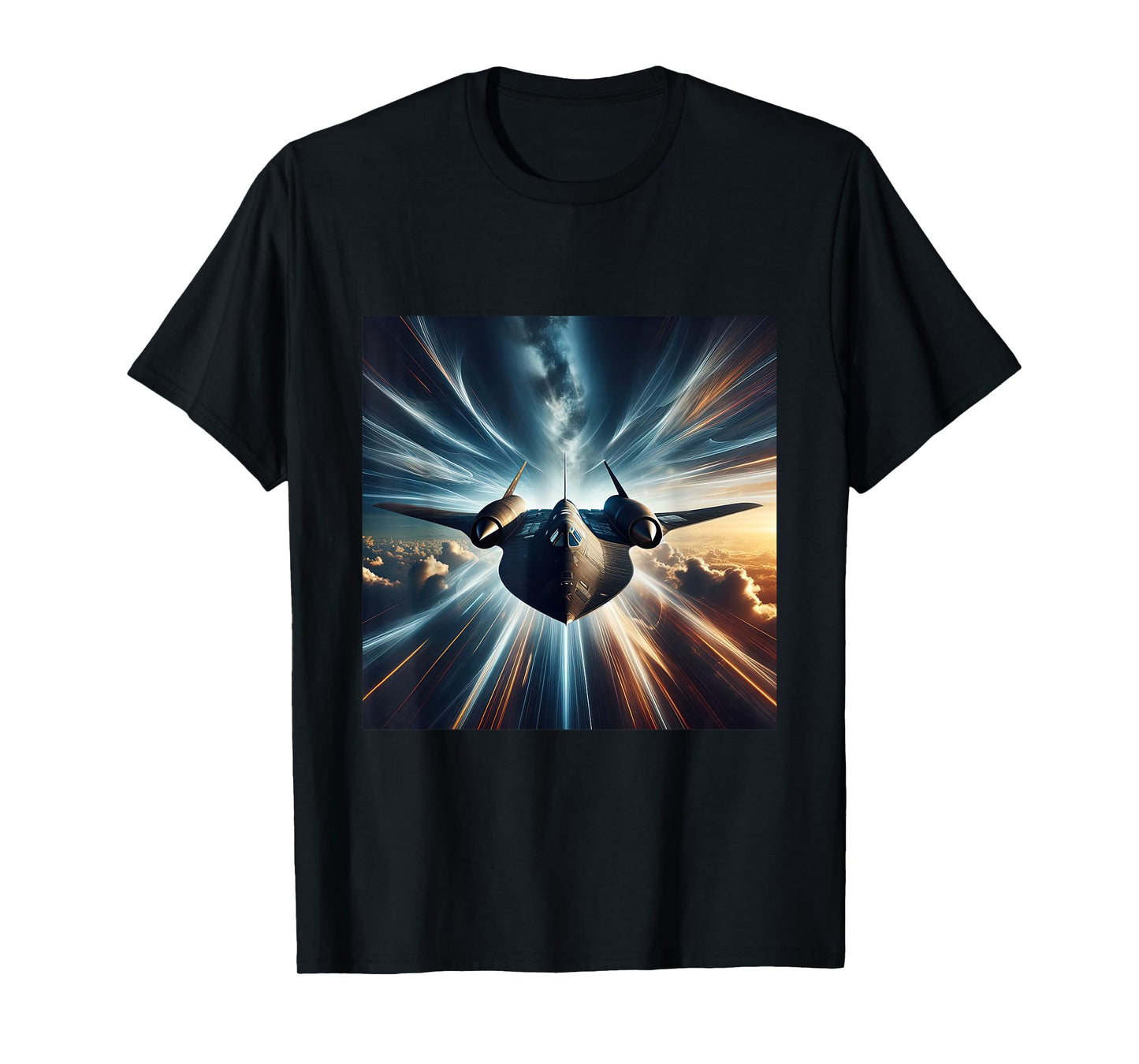 SR 71 Blackbird Fighter Jet Military Aircraft T-Shirt