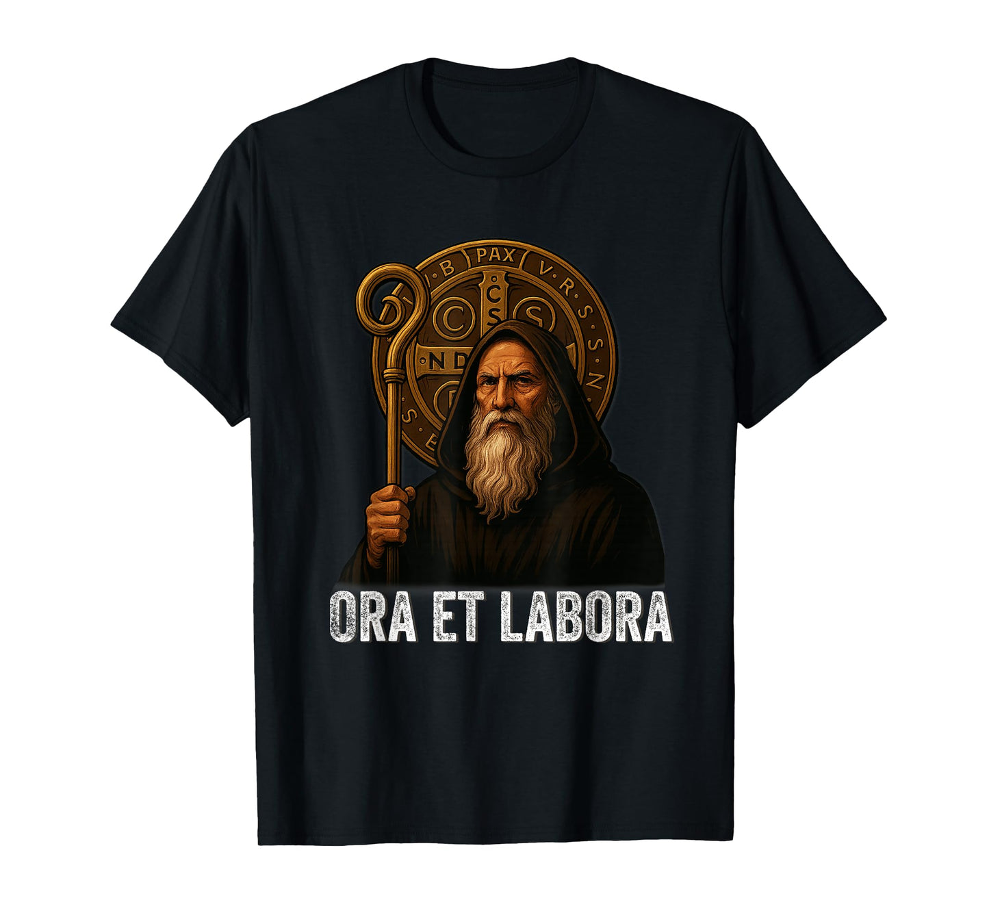 Catholic Saint Benedict Medal T-Shirt