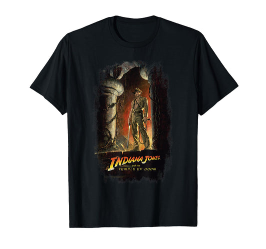 Lucasfilm Indiana Jones and The Temple of Doom Poster Art T-Shirt