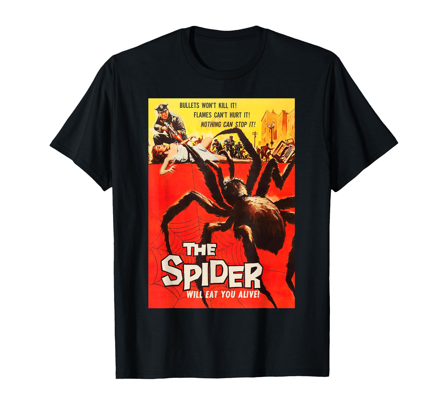 Giant Spider Classic Halloween Monster Poster Horror Movie T-Shirt