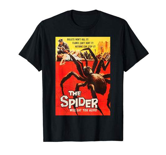 Giant Spider Classic Halloween Monster Poster Horror Movie T-Shirt