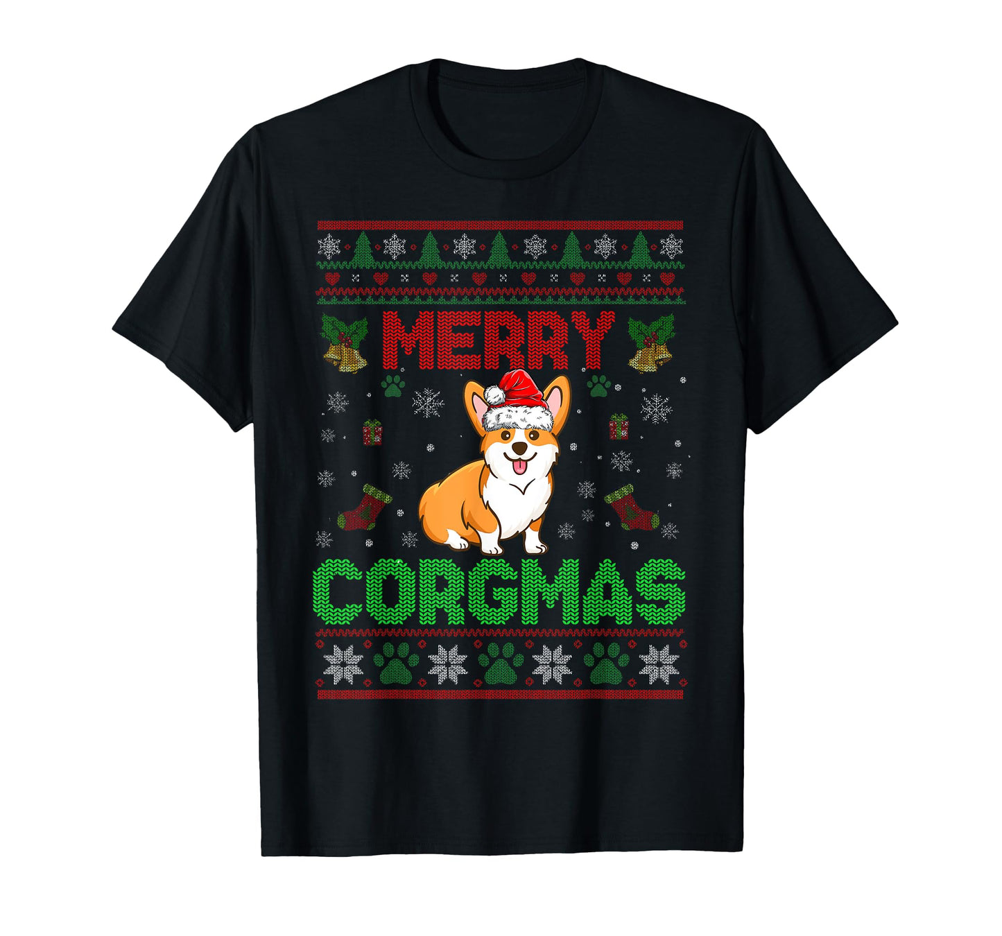 Corgi Christmas Sweater Cool Merry Corgmas Xmas T-Shirt