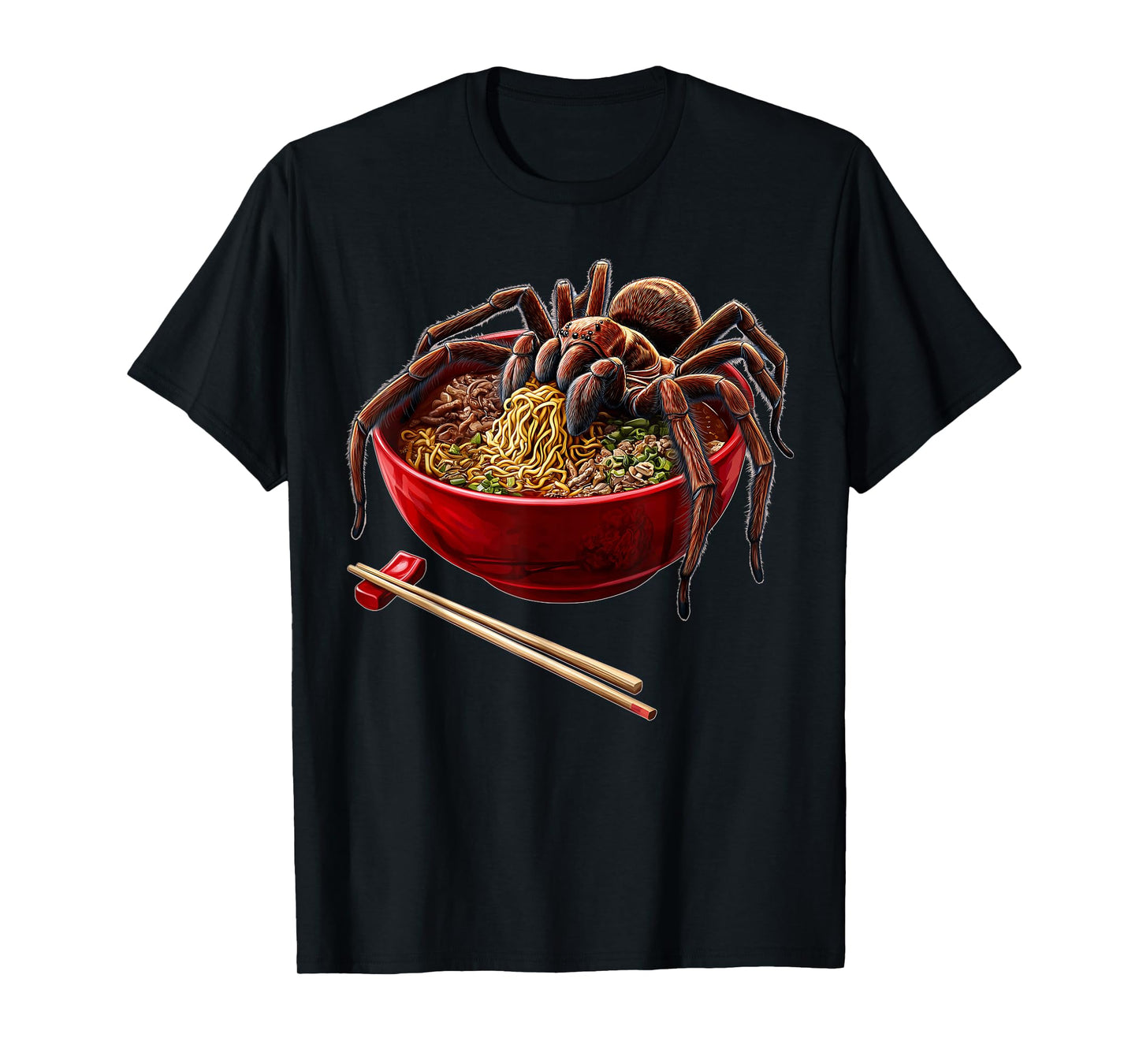 Tarantula Spider Japanese Noodles T-Shirt