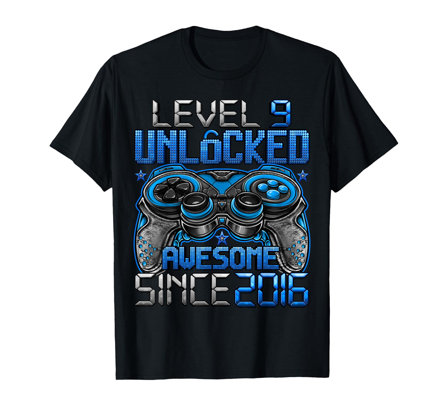 Level 9 Unlocked 9 Year Old Gifts For Boys 9th Birthday Boy T-Shirt