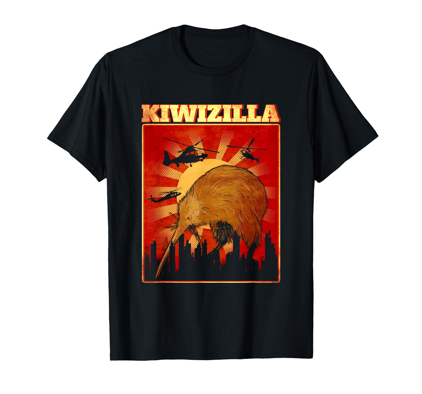 Kiwi Bird New Zealand Bird Lover Kiwizilla T-Shirt