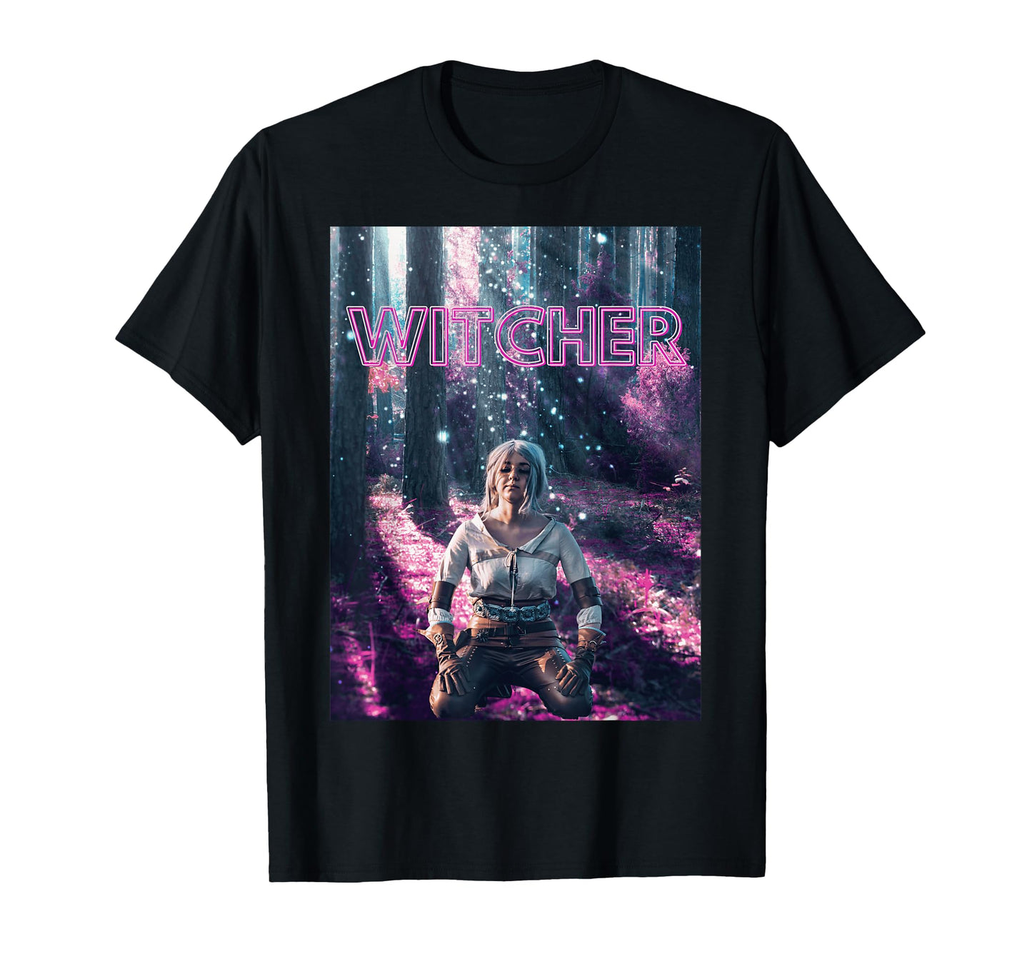 Fantasy Warrior Girl Witcher-Inspired Ciri Style Hero T-Shirt