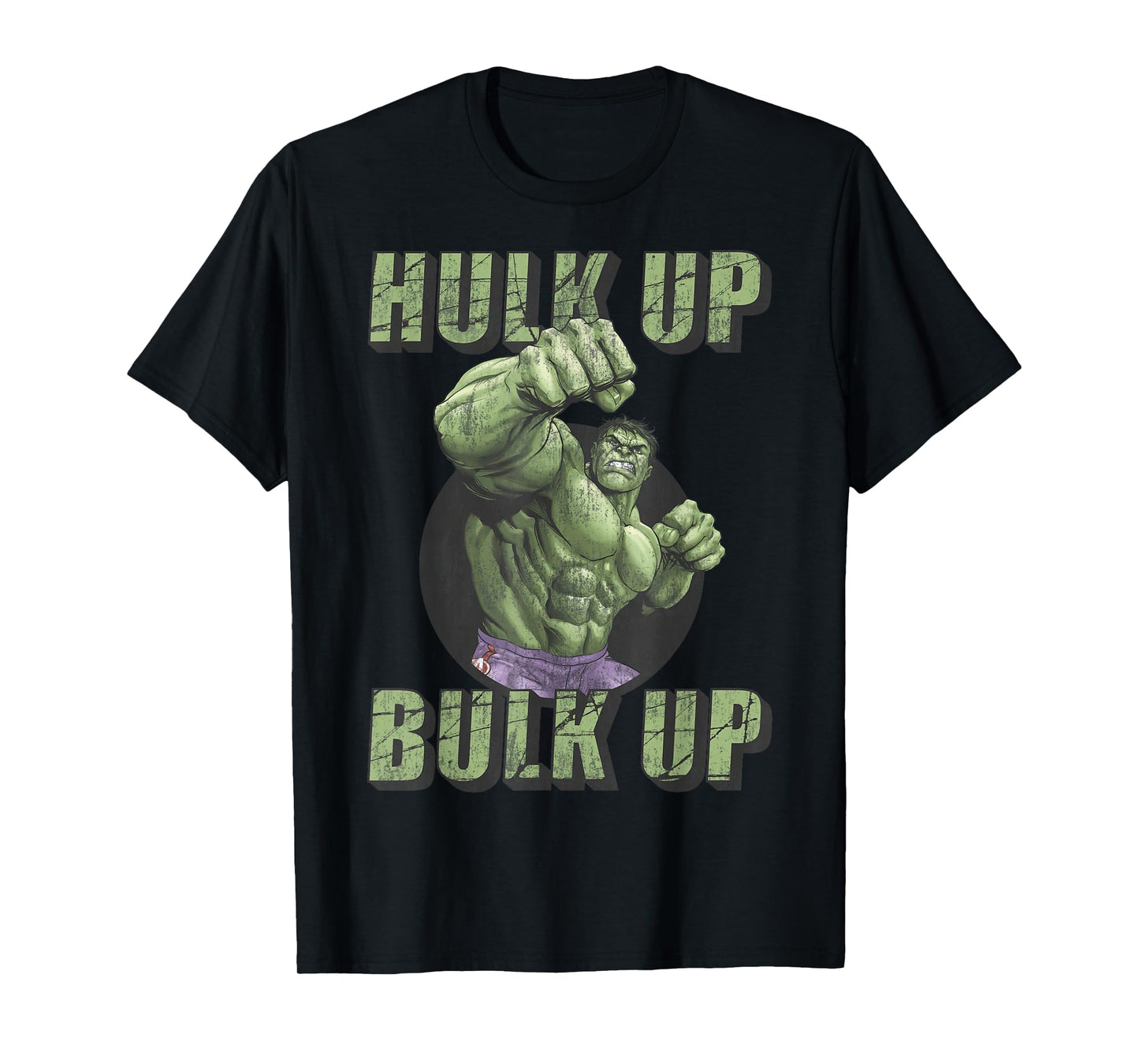 Marvel The Incredible Hulk Tough Hulk Up Bulk Up Badge T-Shirt