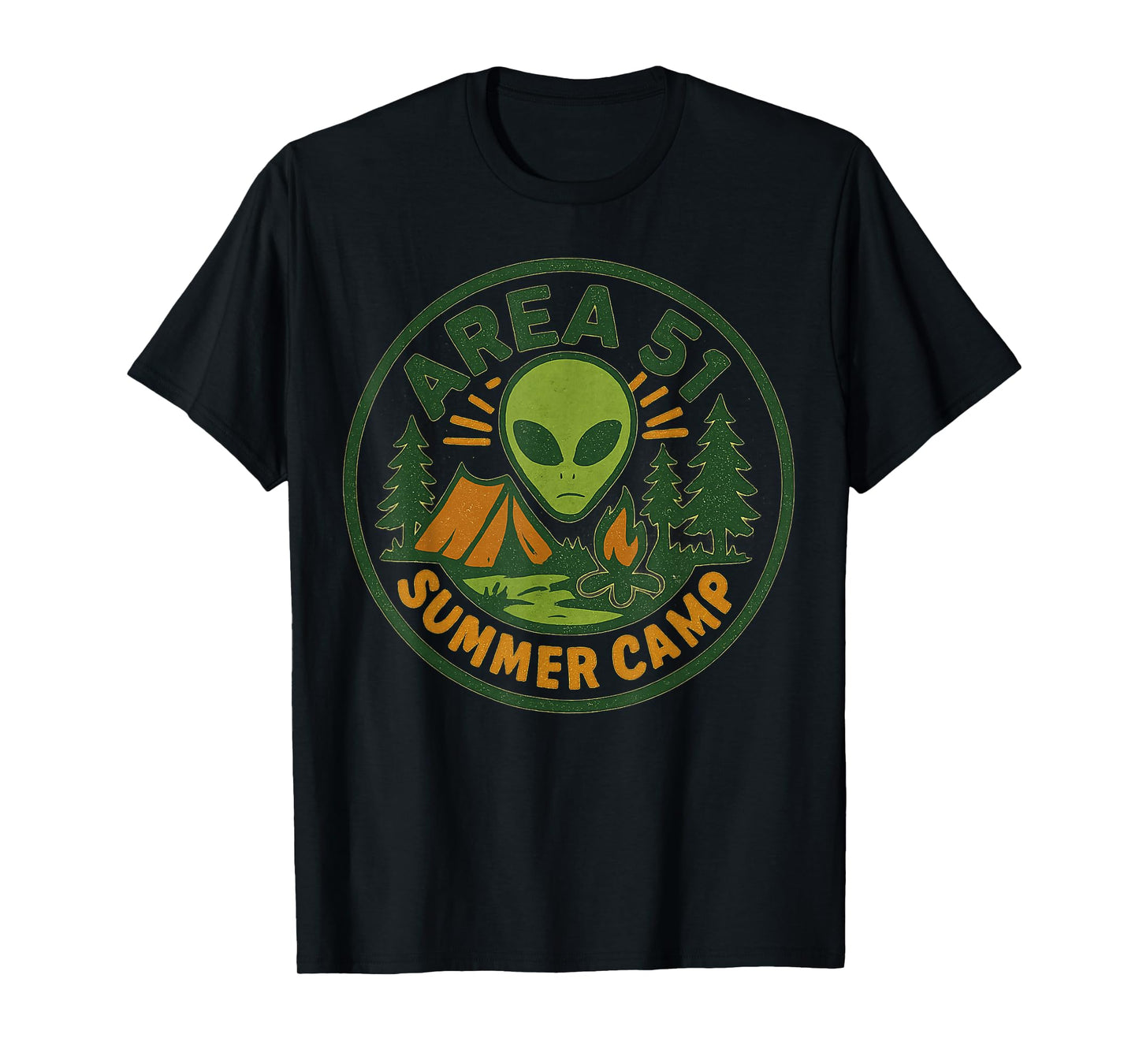 Area 51 UFO Design Funny Graphic Tees for Men Women Alien T-Shirt