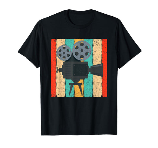 Vintage Cinema Camera Retro Movie Projector T-Shirt