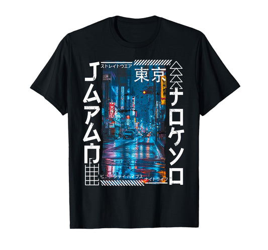 Tokyo City Retro Japan Aesthetics Streets of Tokyo T-Shirt