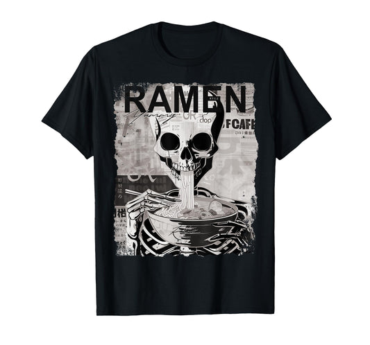 Japanese Ramen Noodles Otaku Y2K Fashion Kawaii Manga Anime T-Shirt