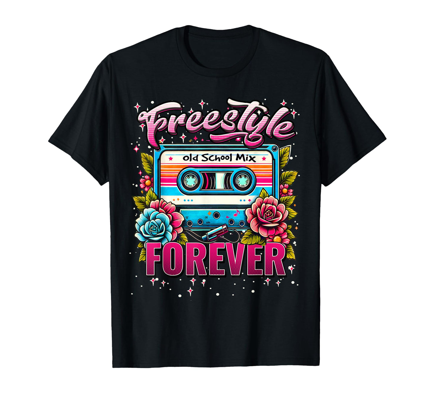 Freestyle Forever Retro 80s Cassette Perfect Concert T-Shirt