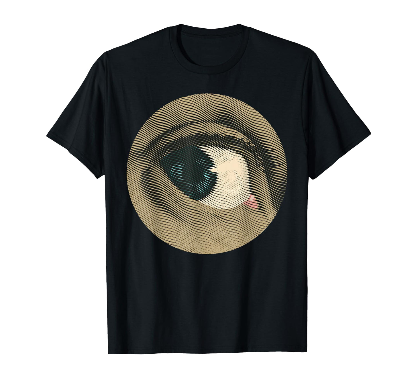 Halftone Eyeball Tshirt - Vintage Eye Engraving Tee T-Shirt