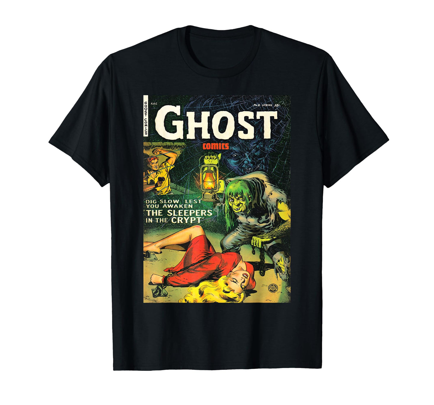 Halloween Horror Vintage Monster Comic Book Retro Scary T-Shirt