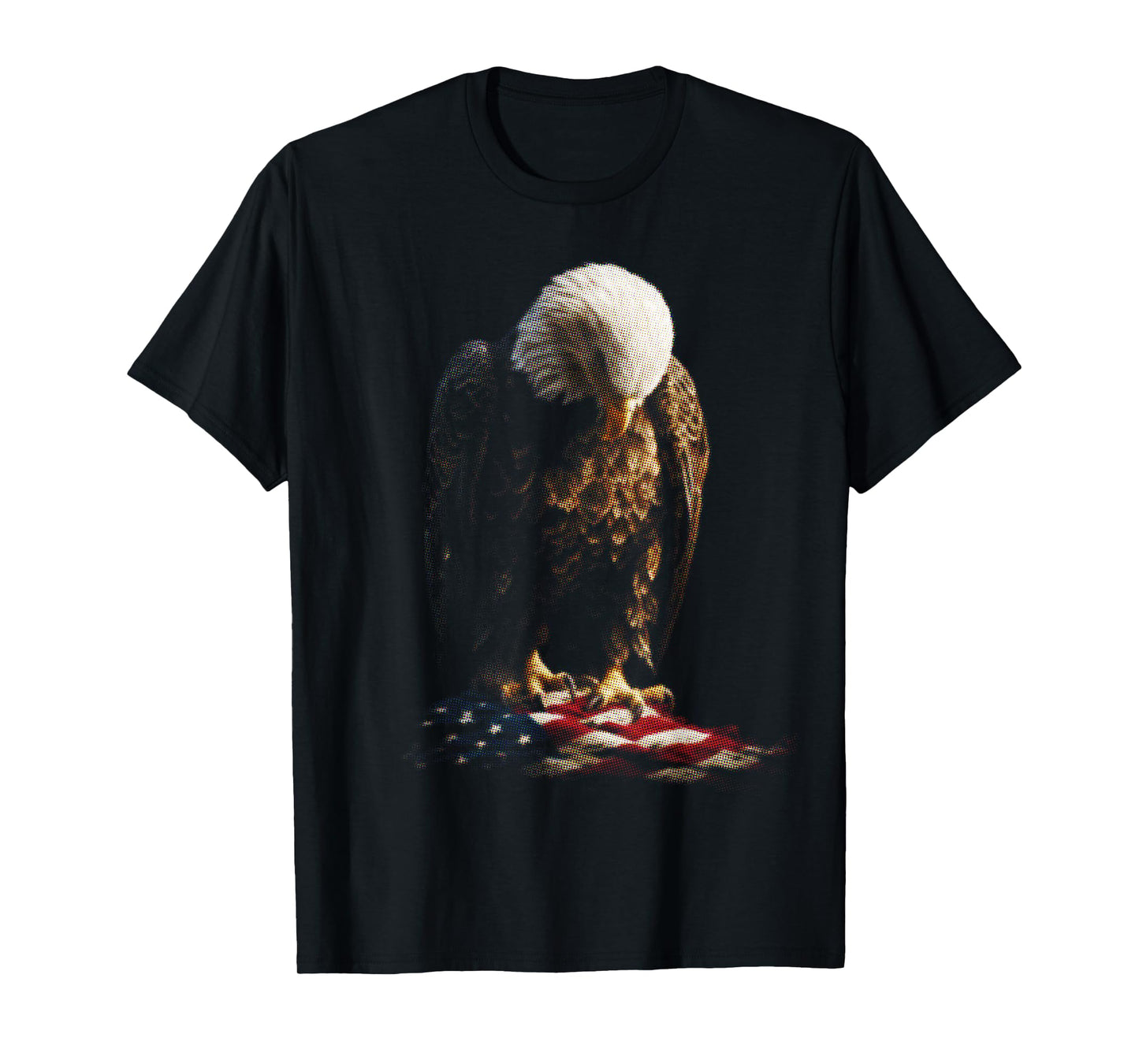 Symbolic Eagle of Liberty American Flag Art T-Shirt