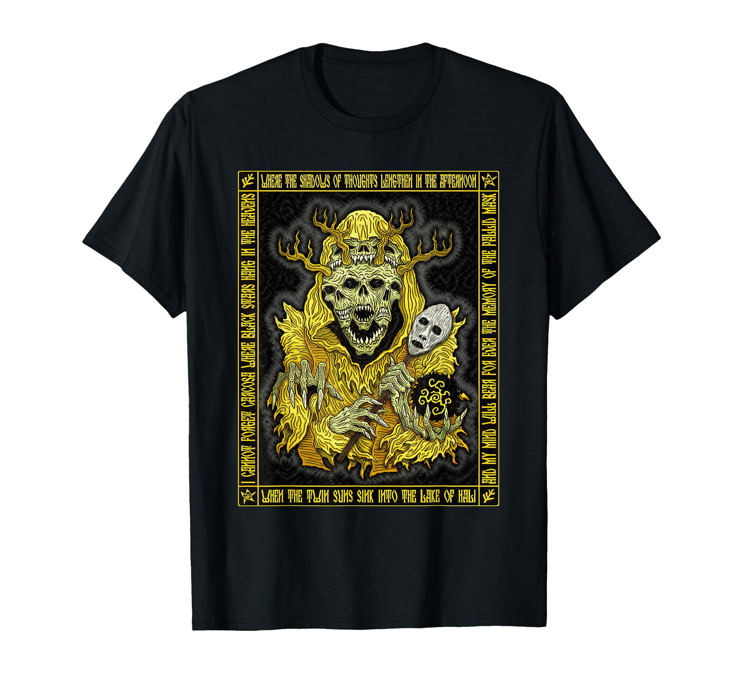 Hastur King in Yellow Cthulhu The Yellow Sign T-Shirt