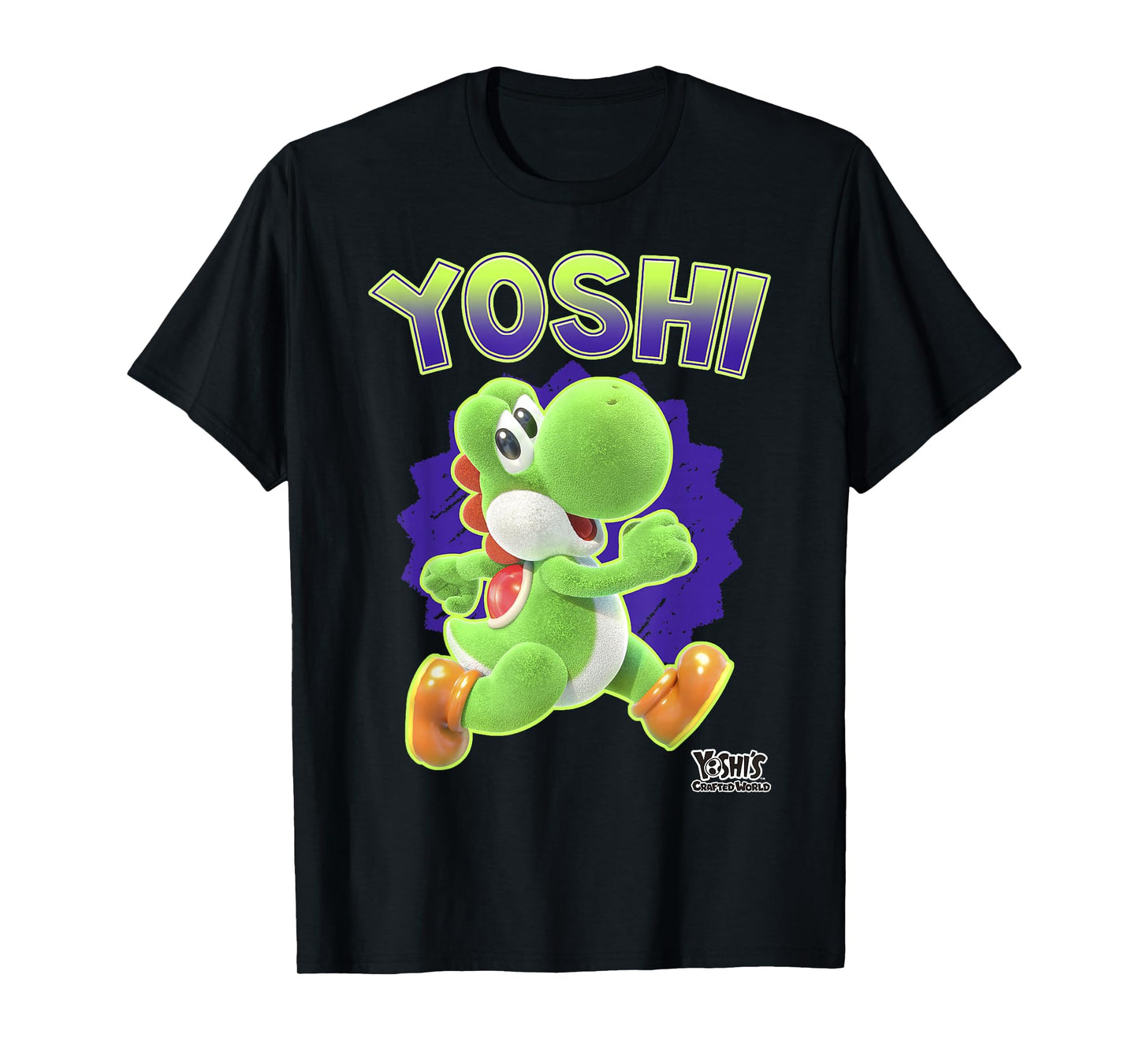 Yoshi's Crafted World Side Run Cute Portrait T-Shirt