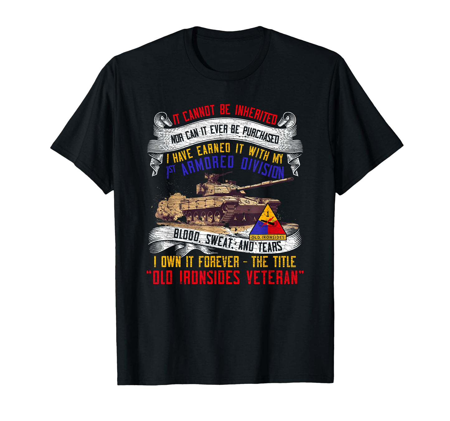1st Armored Division Fort Bliss Veteran Texas Gifts T-Shirt
