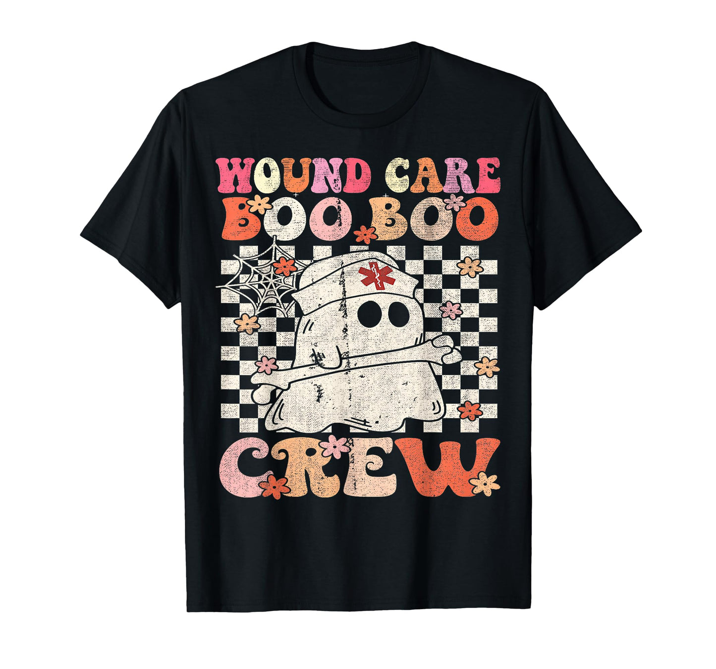 Wound Care Nurse Boo Boo Crew Ghost Halloween Wound Care T-Shirt