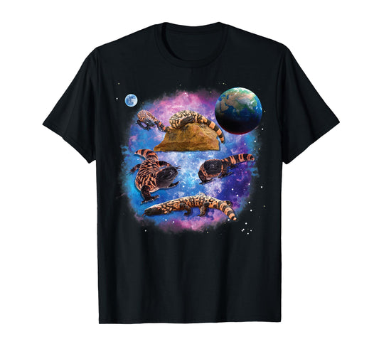 Gila Monster Lizards in The Galaxy, Space Gila Monster T-Shirt