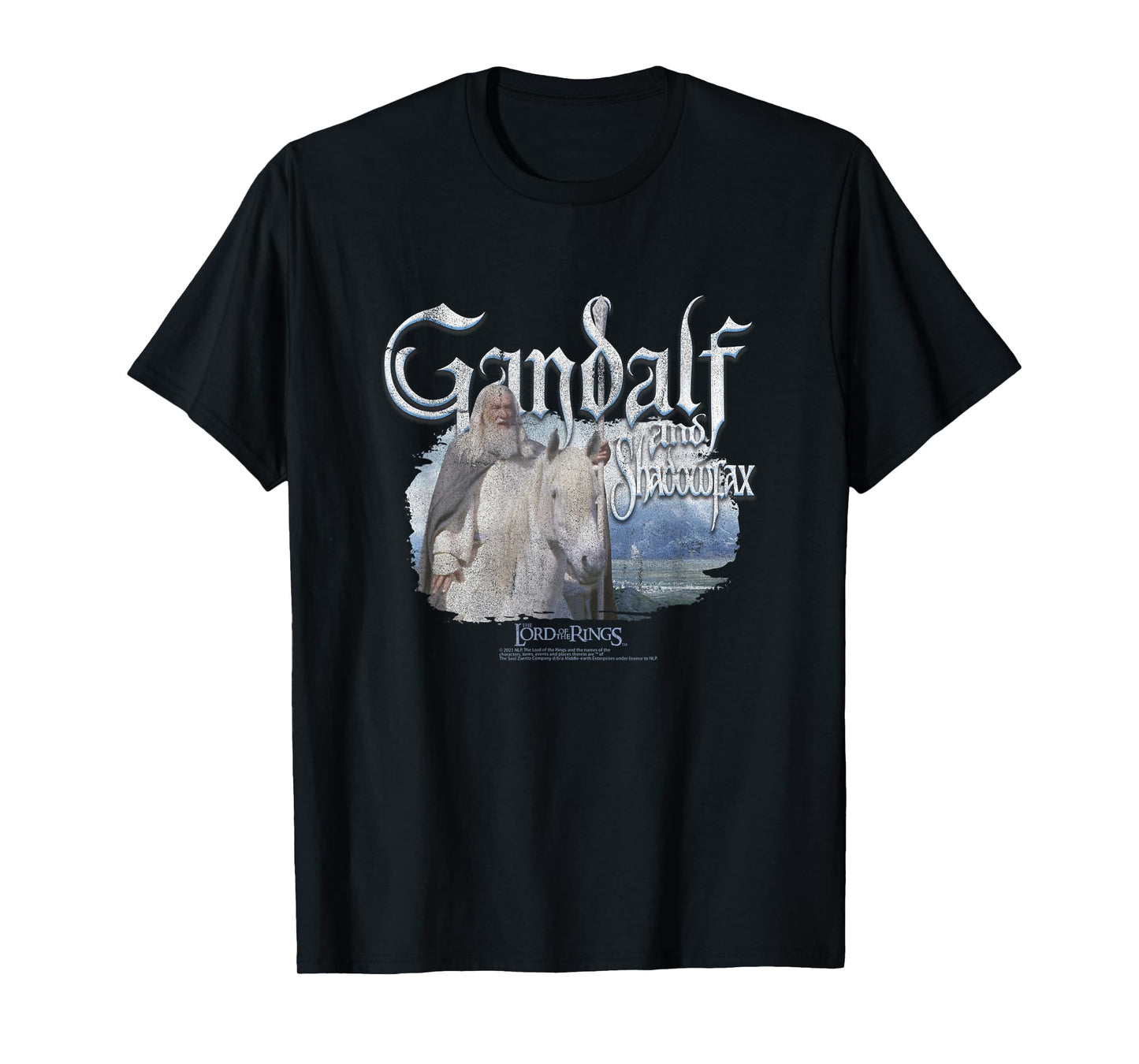 The Lord of The Rings Gandalf & Shadowfax Fantasy Movie T-Shirt