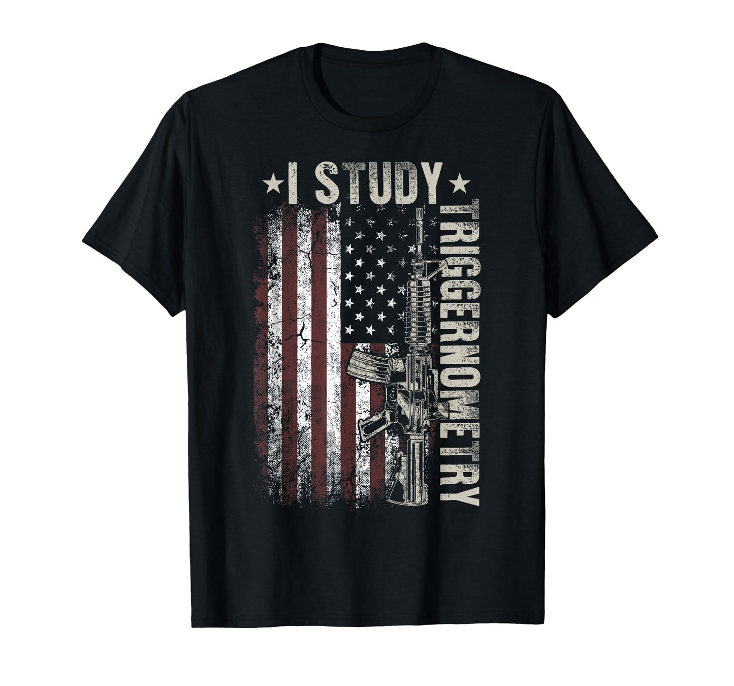 I Study Triggernometry Funny Pro Guns Trigonometry Math T-Shirt