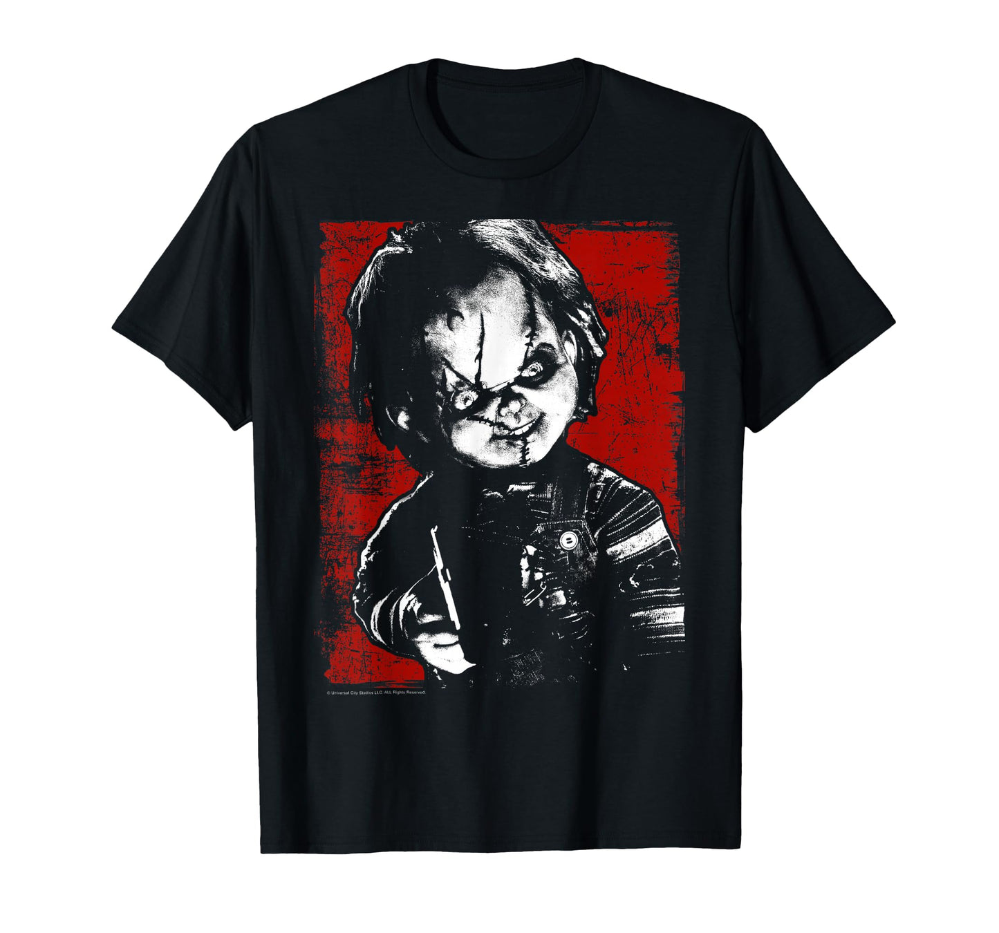 Child's Play Chucky Distressed Portrait T-Shirt Small