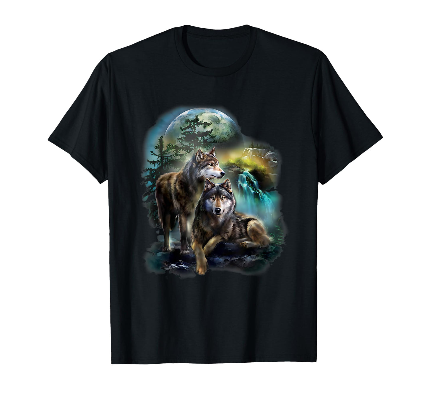 Vintage wolf mens Shirt wolf women Lovers for boys and girls T-Shirt
