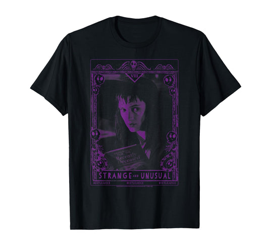 Beetlejuice Lydia Strange and Unusual Tarot Card T-Shirt