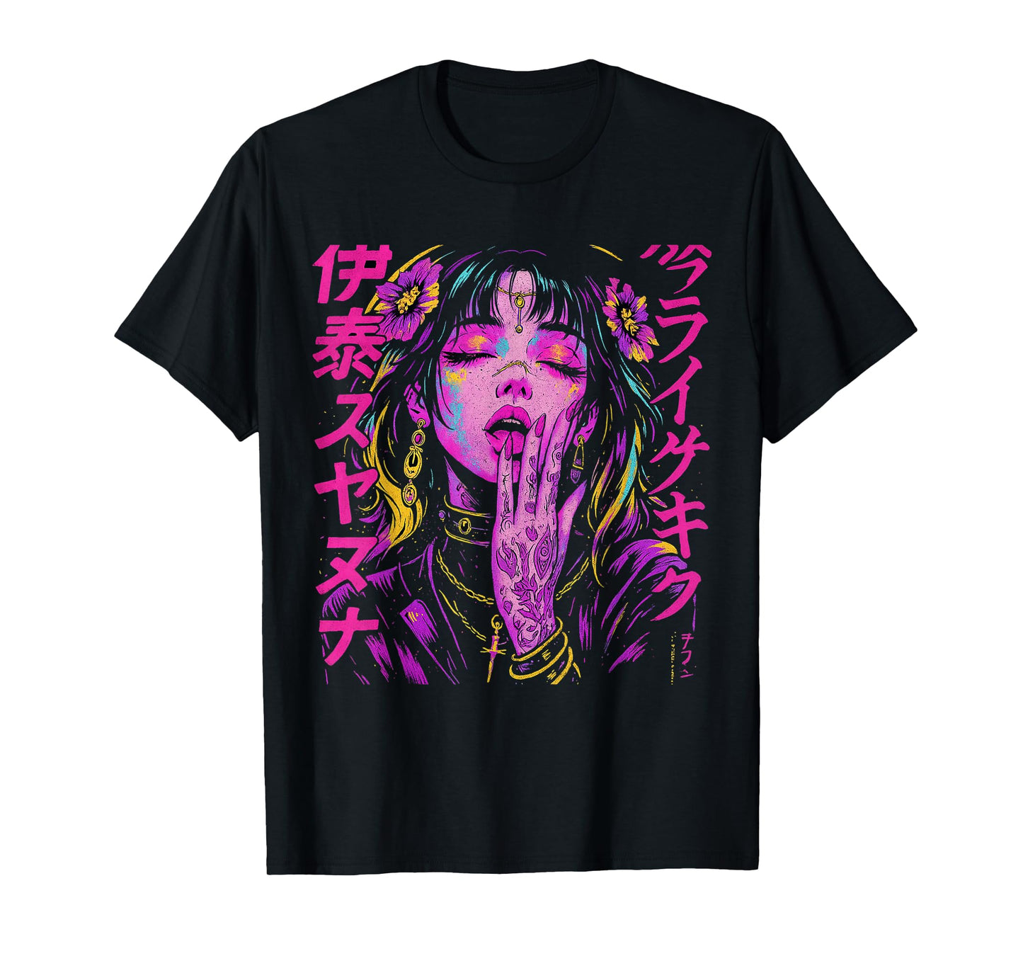 Japanese Futuristic Fashion | Retro Techwear | Anime Manga T-Shirt