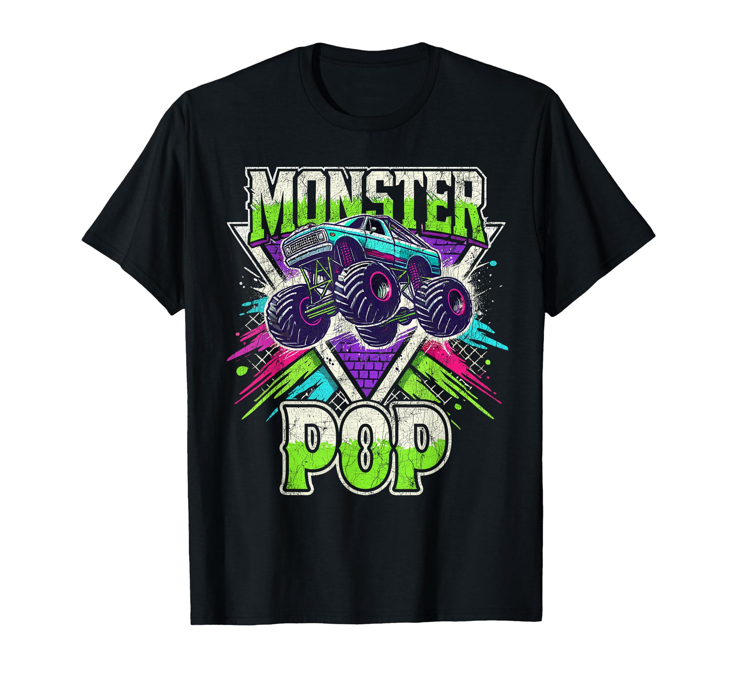 Matching Monster Truck Costume, Jam Birthday Monster Pop T-Shirt