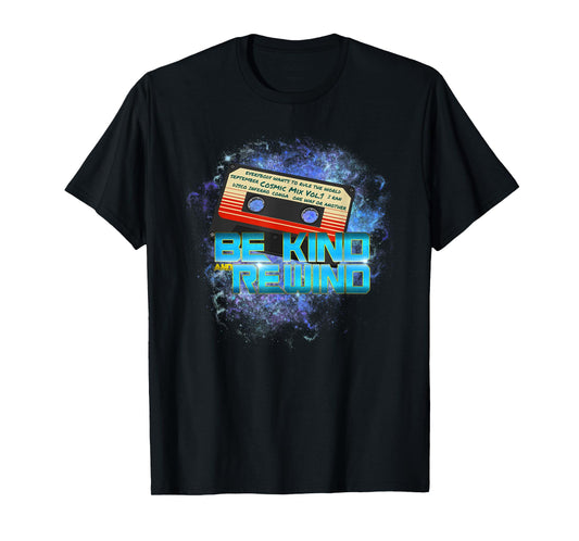 Cosmic Cassette Be Kind Rewind 80s - Out-of-this-World T-Shirt
