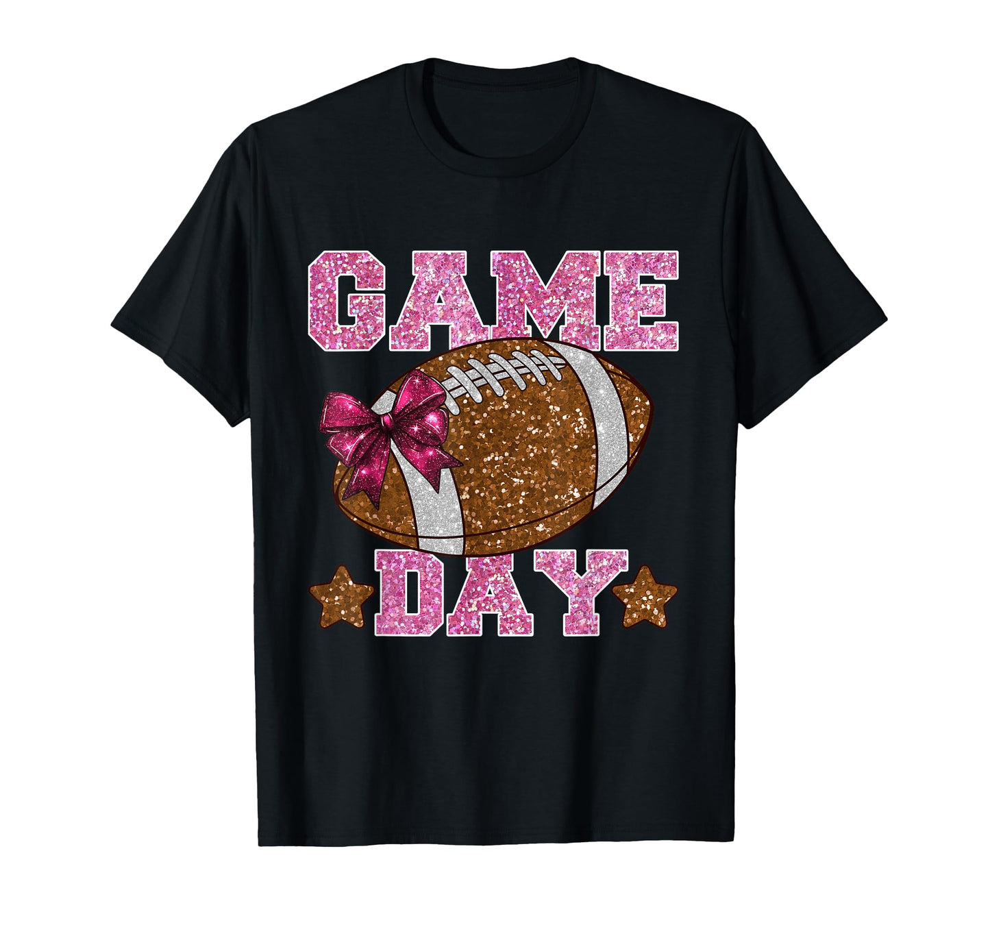 Game Day Football Season Football Mama Girl Touchdown Season T-Shirt