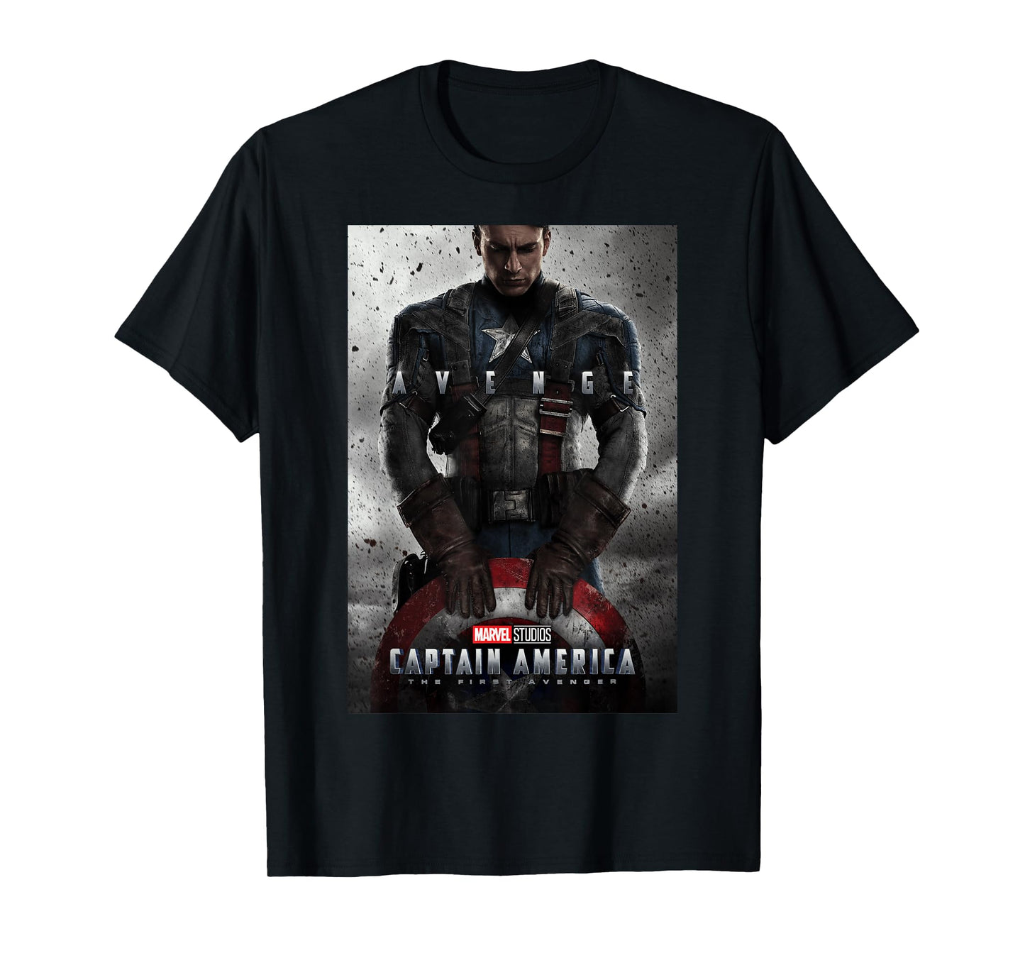 Marvel Studios Captain America Movie Poster T-Shirt